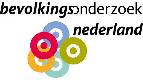Logo van bevolkingsonderzoek nederland met kleurrijke, overlappende cirkels met de naam van de organisatie in kleine letters.