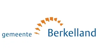 Logo van Gemeente Berkelland met gestileerde oranje boog boven het woord "Berkelland" met links "gemeente" in kleinere letters.