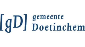 Logo van de Gemeente Doetinchem, met de afkorting "[gD]" in grote blauwe letters gevolgd door de volledige naam in kleinere blauwe letters.