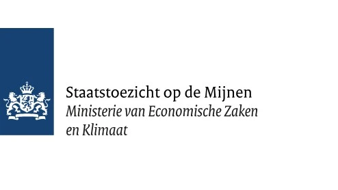 Logo van het Staatstoezicht op de Mijnen, Ministerie van Economische Zaken en Klimaat, met het Nederlandse regeringsembleem op een blauwe achtergrond Logo van het Staatstoezicht op de Mijnen, Ministerie van Economische Zaken en Klimaat, met het Nederlandse regeringsembleem op een blauwe achtergrond.