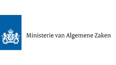 Een close-up van een logo.