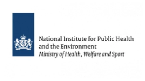 Logo van het Rijksinstituut voor Volksgezondheid en Milieu, Ministerie van Volksgezondheid, Welzijn en Sport, met een blauwe verticale rechthoek en het Nederlandse wapen.