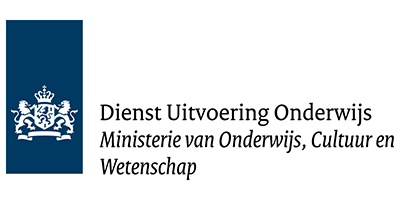 Logo van Dienst Uitvoering Onderwijs met een embleem van de Nederlandse overheid en de tekst "Ministerie van Onderwijs, Cultuur en Wetenschap Logo van Dienst Uitvoering Onderwijs met een embleem van de Nederlandse overheid en de tekst "Ministerie van Onderwijs, Cultuur en Wetenschap.